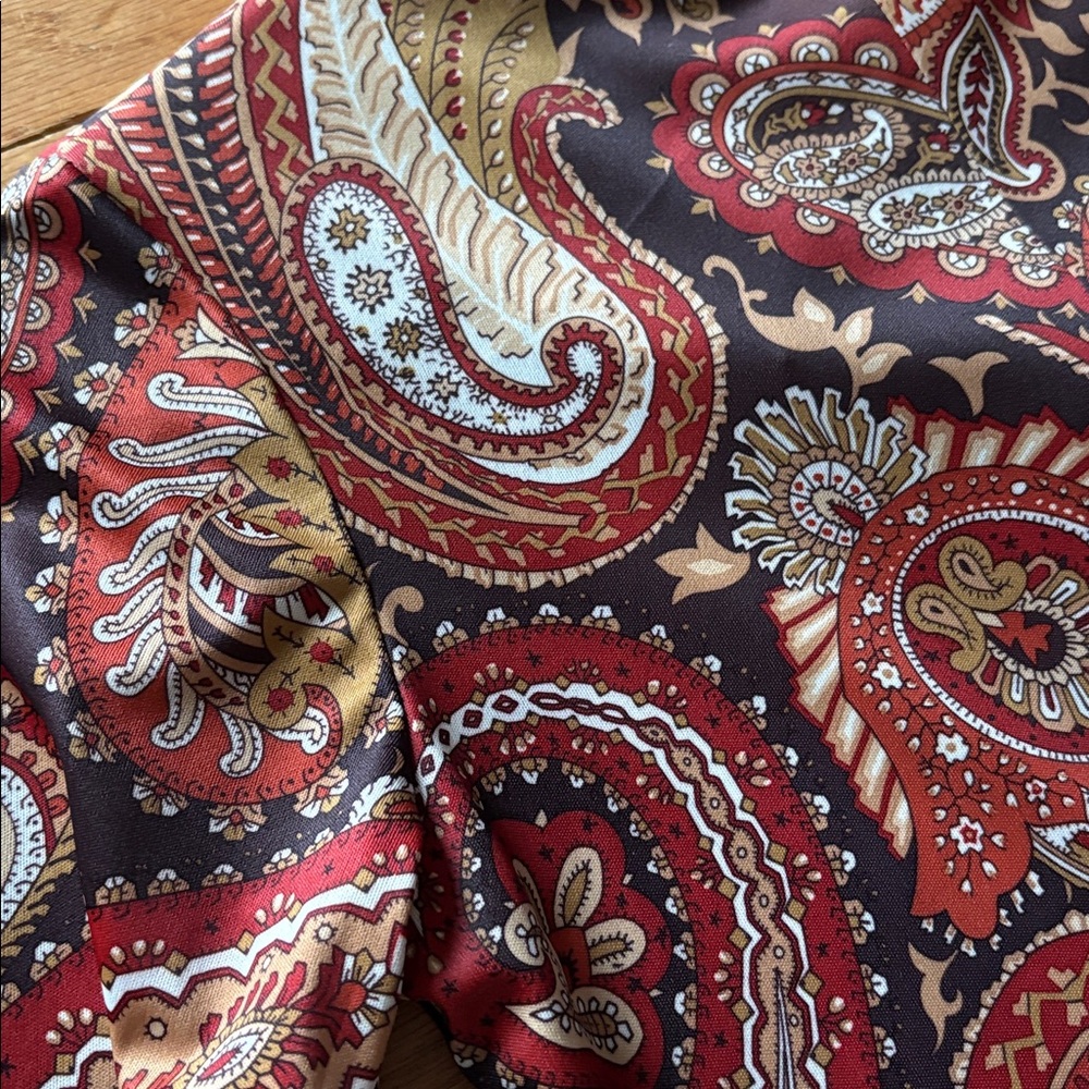 vintage Avon paisley long sleeve maxi dress - Picture 3 of 6